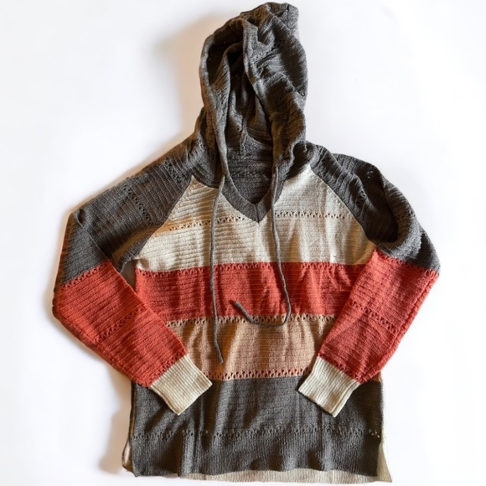 Hooded Colorblock Sweater